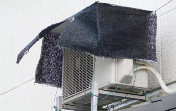 エアコンの電気代を節約する究極の室外機の遮光＆遮熱ケース