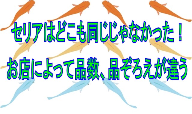 メダカ用品でセリアへ行ったら買うべき品 めだかの学校 関分校